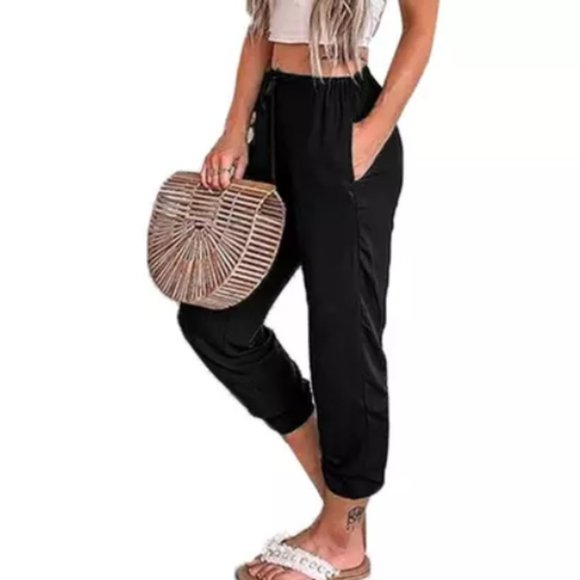 Leo Rosi Pants - Large Leo Rosi  Women's Summer Pants Black